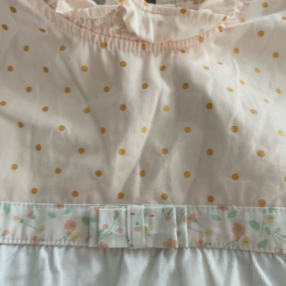 Carrément Beau footie pajamas 100% cotton🎀 detail high ruffle collar 18months - Picture 2 of 5